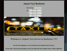 Tablet Screenshot of airporttaxirochester.com